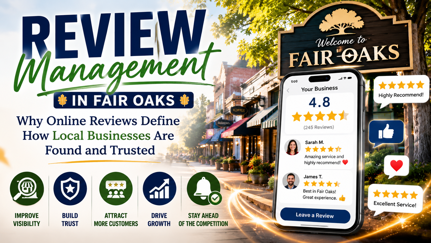 Review Management in Fair Oaks: Why Online Reviews Define How Local Businesses Are Found and Trusted